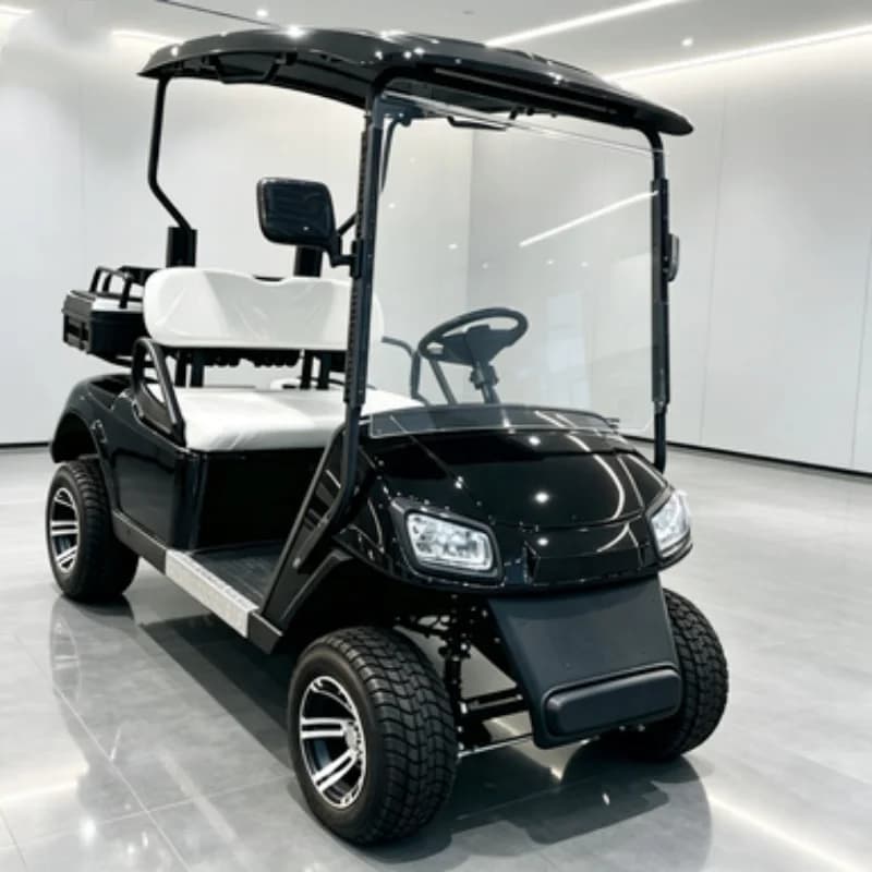 New Golf Car Street Legal Multi-Function Electric Golf Cart For Golf Courses Ball Washer Golf Bag Rack And Basket Sand Bucket X2