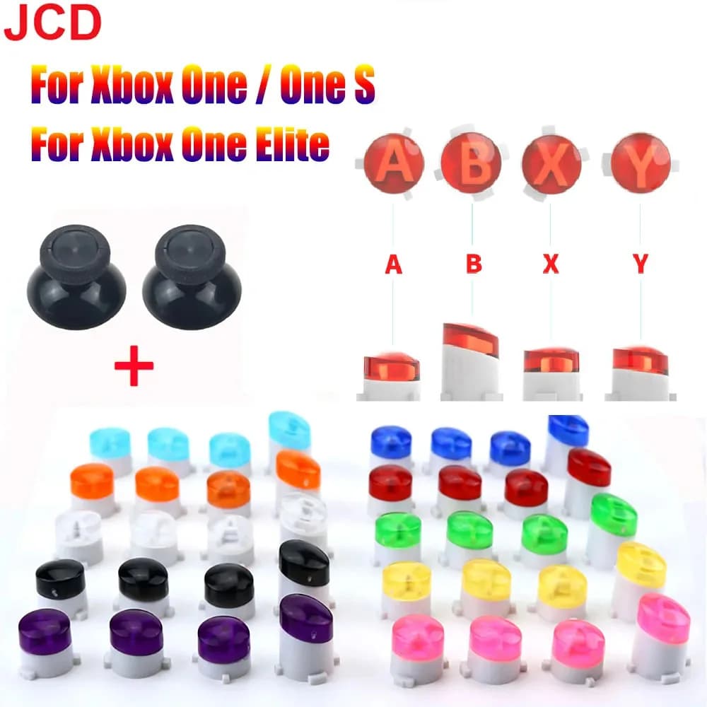JCD 1set Bottoni Bullet ABXY Mod Kit Per Xbox One Controller Bottoni Parte di Riparazione Per Xbox One Slim/Xbox One Elite Gamepad