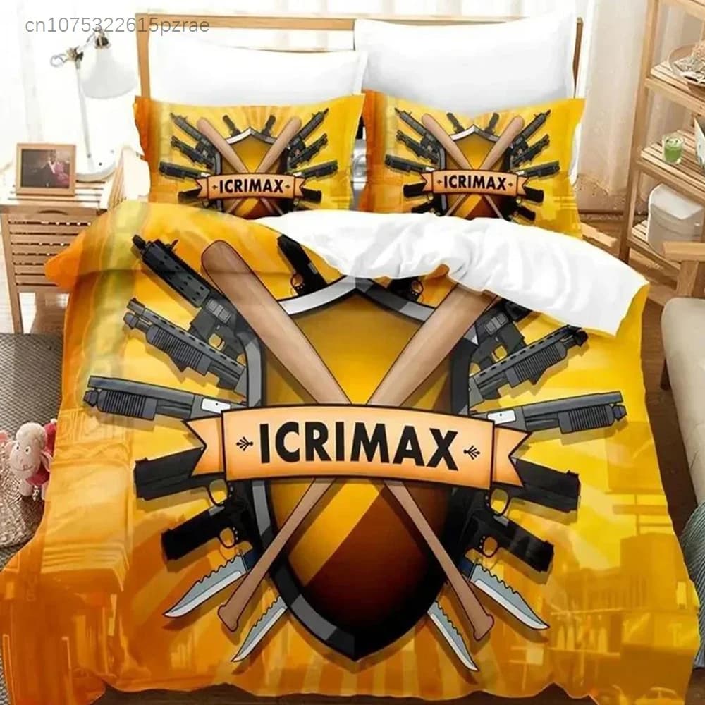 New 3D Print iCrimax Bedding Set 3D Printed Suitable For Bedroom Duvet Cover Set With Pillowcases Kids Home Textile