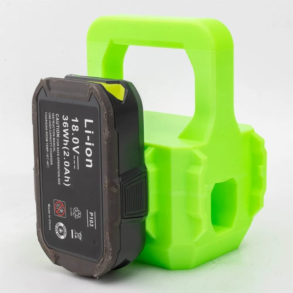 Supporto Portatile per 4 Batterie Ryobi 18V ONE+ Li-ion, Custodia per Gestione Batterie Utensili Elettrici
