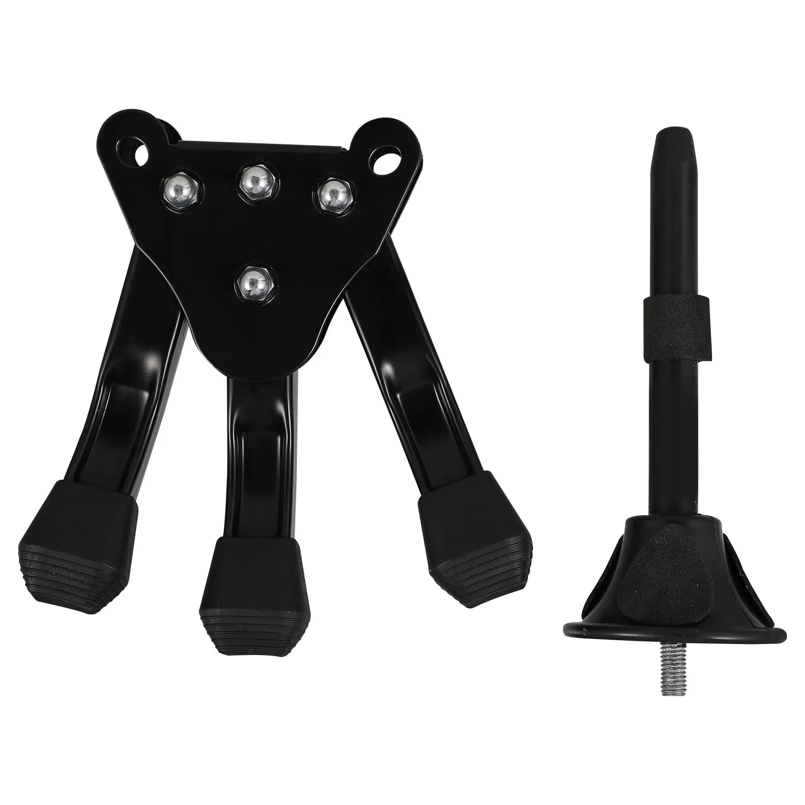 Supporto Portatile per Flauto, Treppiede Pieghevole Nero, Supporto Stabile per Flauto e Clarinetto, Supporto per Strumenti Musicali