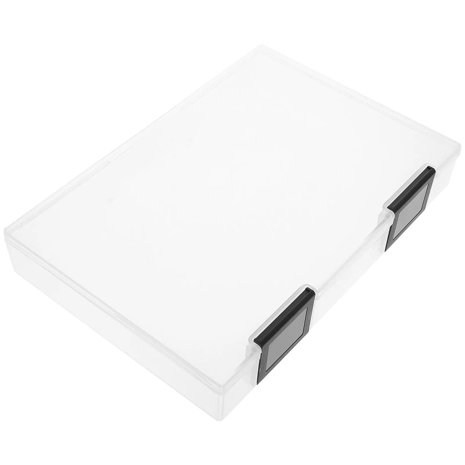 Scatola Portadocumenti A5 in Plastica Resistente, Organizzatore per Certificati, Riviste, Libri, Documenti, per Scrivania e Casa