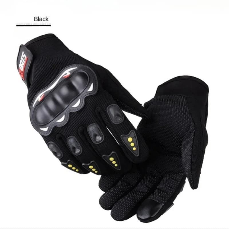 Guanti da Moto Protettivi Traspiranti per Cavaliere, Sportivi, da Corsa, Ciclismo, Guida su Strada, Guanti Integrali
