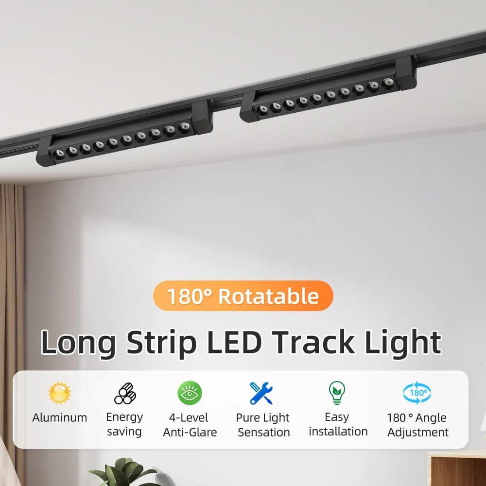 Set completo Spot Led Track Light 110V 220V Appeso Illuminazione a soffitto Rail Faretto a Led per la decorazione del soggiorno Lampada da camera da letto Led Track