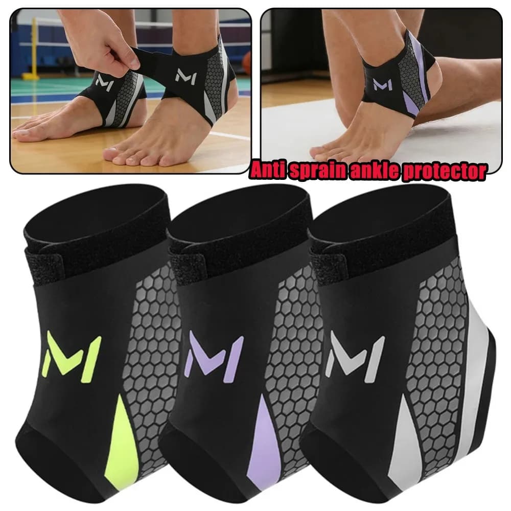 Adjustable Lace Up Ankle Brace With Straps Ankle Stabilizer For Basketball Soccer Sprain Prevention Protective Sleeve For Men