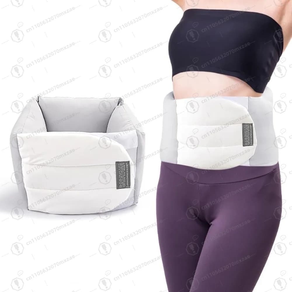 Cuscino di supporto lombare per dormire, cuscino in legname di cotone di seta morbida per letto, fascia regolabile per lato, schiena e stomaco