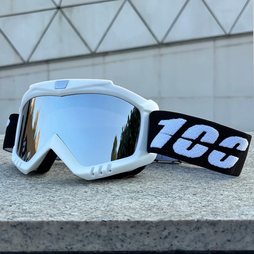 Hot 100 Occhiali da moto Occhiali da ciclismo Outdoor Off-Road Sci Sport MX ATV Dirt Bike Occhiali da corsa Motocross Occhiali da bicicletta