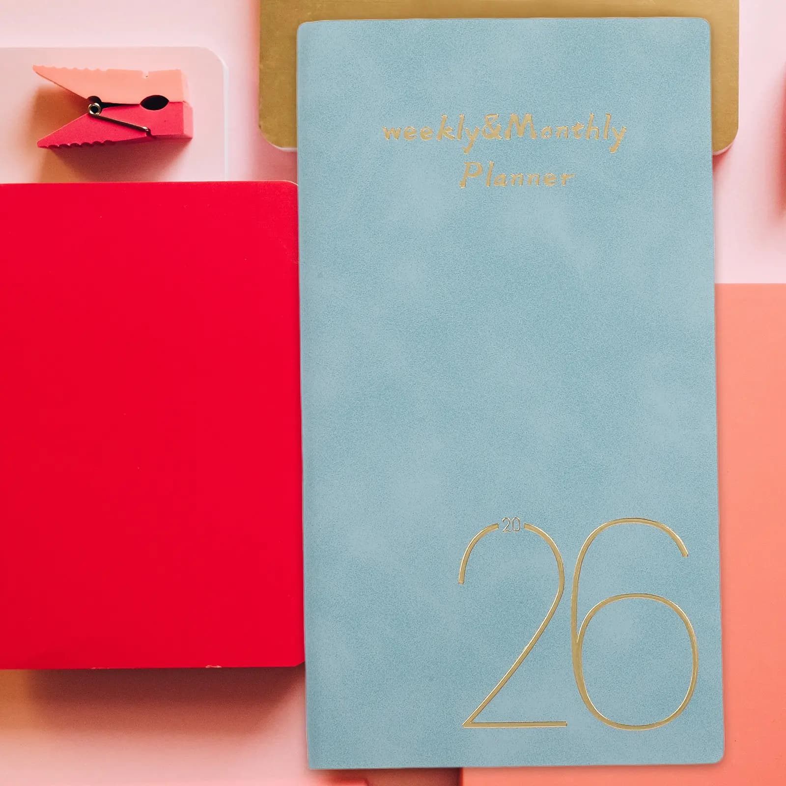 2026 Small Pocket Planner Notebook Daily Weekly Organizer with Notes Todo Lists Schedule Section Stylish PU Cover Work Travel