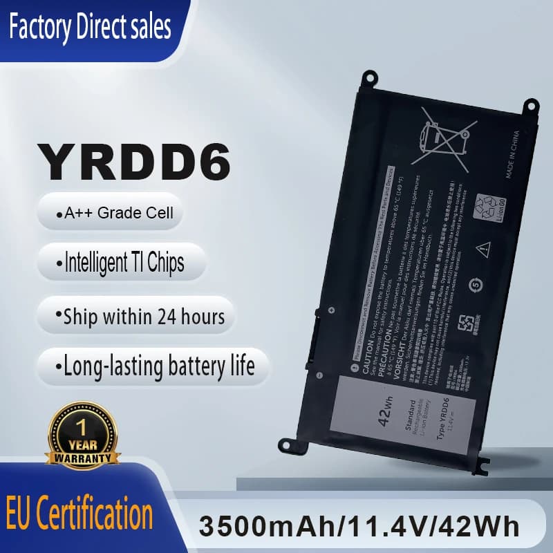 Nuova Batteria Del Computer Portatile YRDD6 Per Dell Vostro 3491 3591 3490 3590 3501 Inspiron 5481 5482 5485 5491 5591 5485 5585 5480 YRDD6