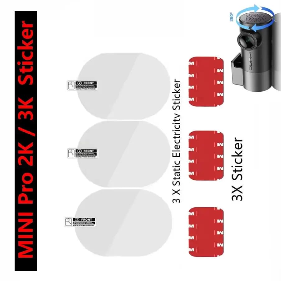 Adesivo per DDPAI MINI Pro 2K / Adesivo per Dash Cam DDPAI MINI Pro 3K (3 pezzi)