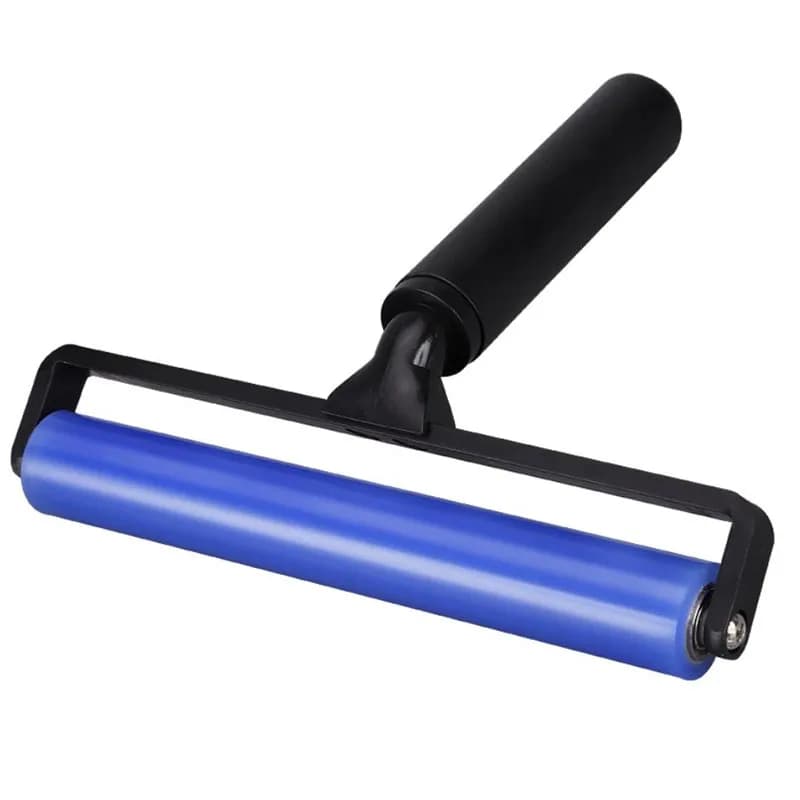 Rullo in silicone morbido per la rimozione della lanugine per la pulizia delle superfici, rullo adesivo in silicone antistatico per camere pulite