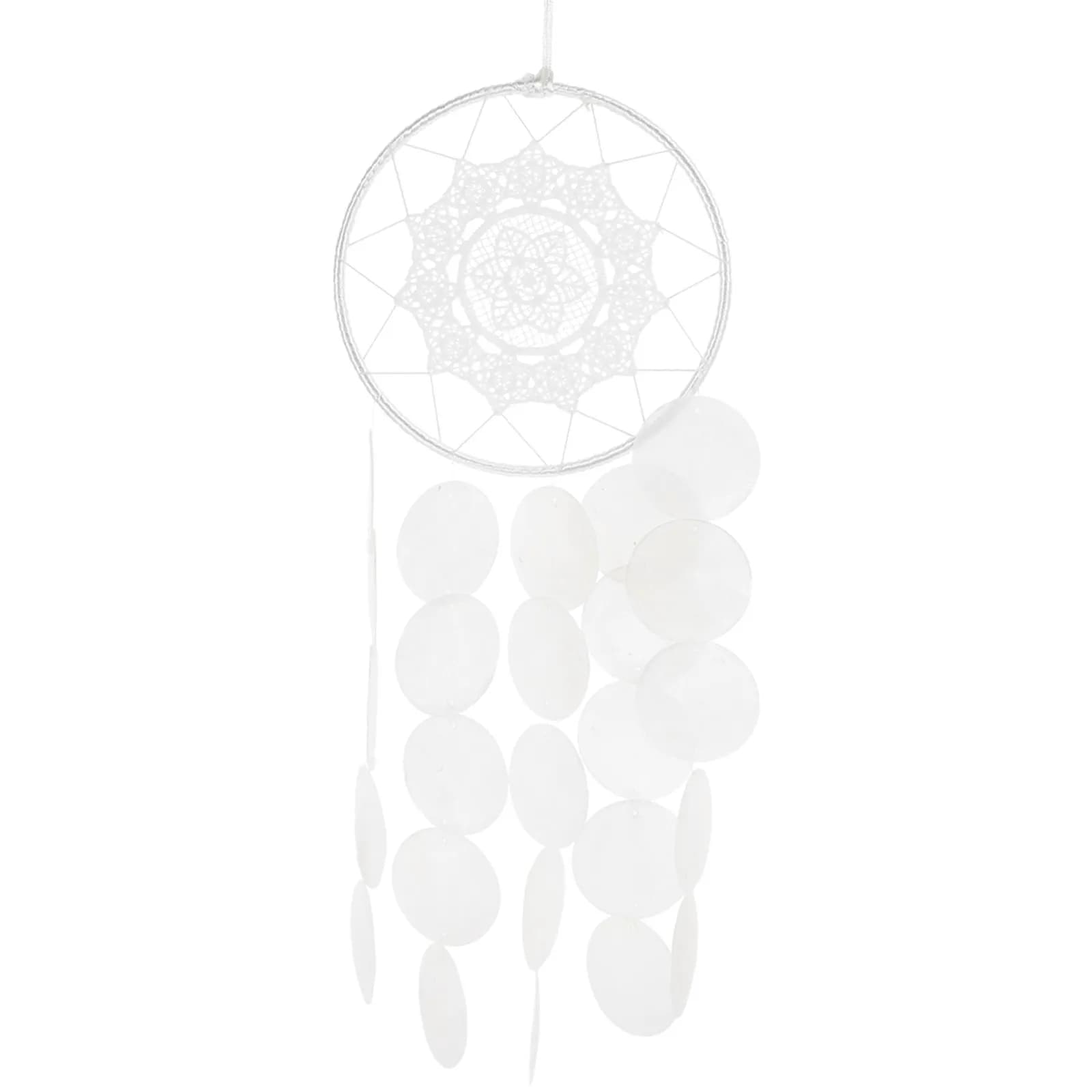 Shell Dream Catcher Macrame Hanging Pendant Creative Wind Chime Bedroom Balcony Wall Decor Lucky Love
