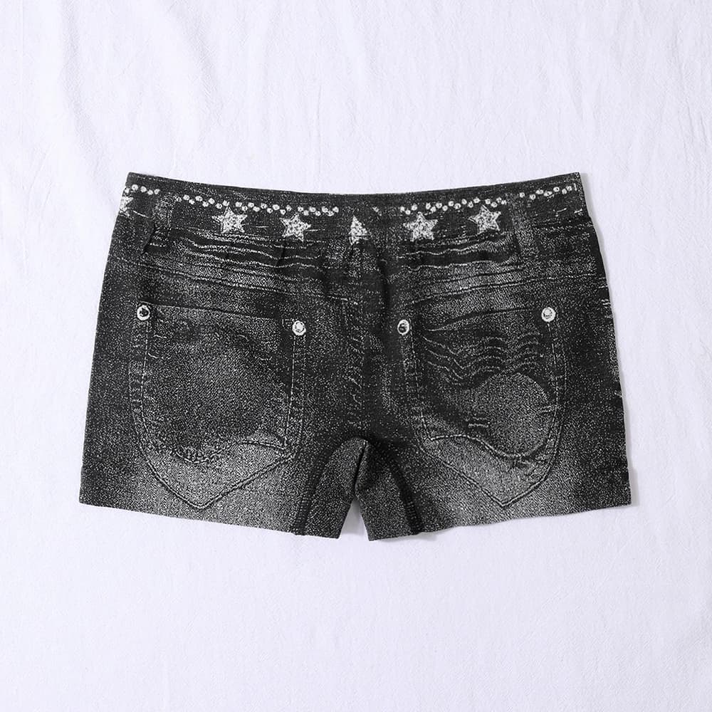 Summer Shorts for Women, Print Holiday, Compatible with Cycling and Yoga, in Fabric Polyester with Media Elasticity