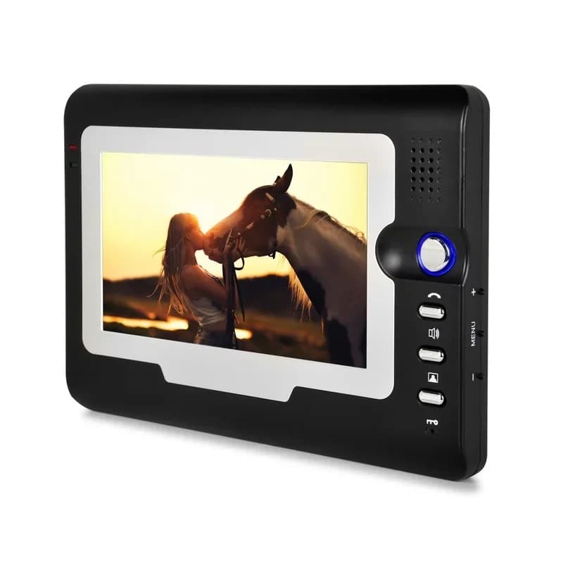 Citofono campanello Videocitofono a colori TFT da 7'' Kit sistema domestico Telecamera IR Citofono Monitor Vivavoce