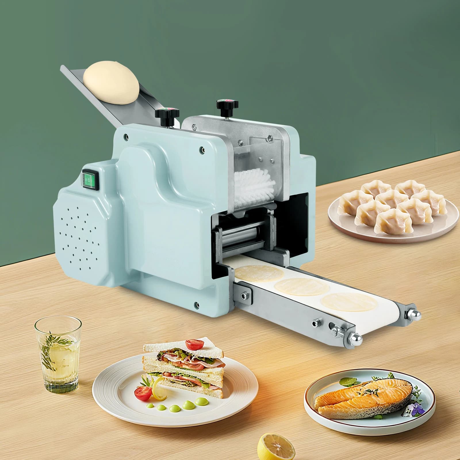 Macchina per gnocchi elettrica 110V, macchina per gnocchi automatica commerciale con macchina per pasta a stampo rotondo da 8 cm