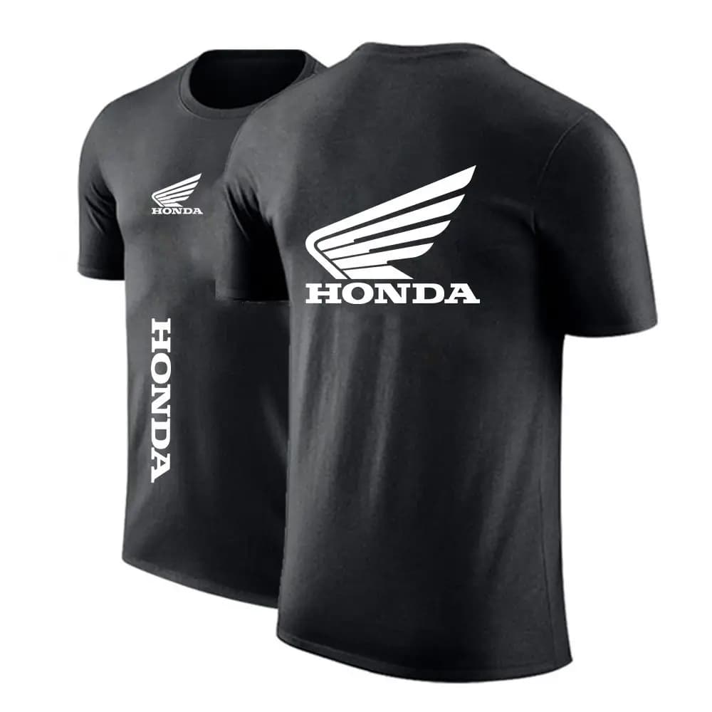 T-shirt felpa casual a maniche corte stampata comoda punk girocollo personalizzata con logo Honda Fashion New Summer Honda Car