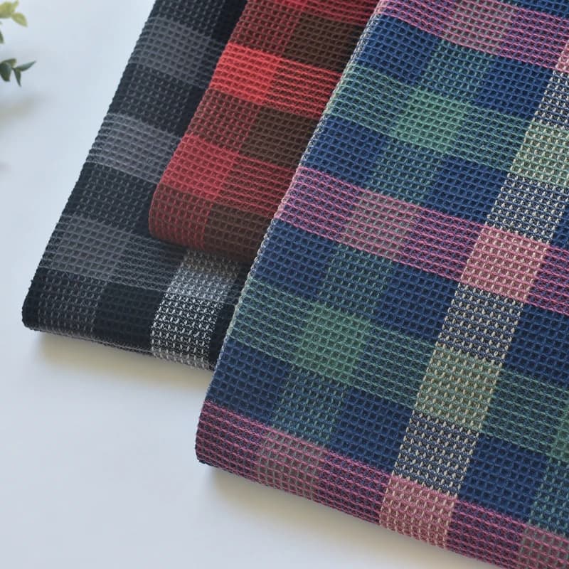 134x50 cm 100% cotton fabric waffles for clothing diy home bathrobe pajamas handmade sewing fabric
