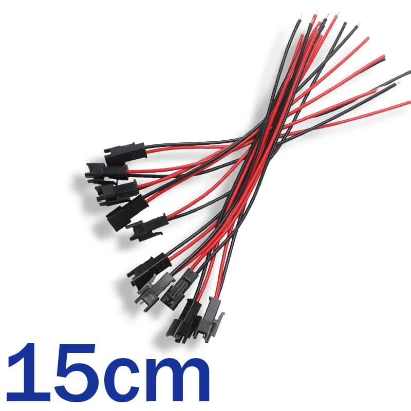 10Pairs 10/15CM 2Pin Plug Socket Male To Female Wire Connector JST Plug Cable for RC BEC Battery Helicopter FPV Drone Quadcopter