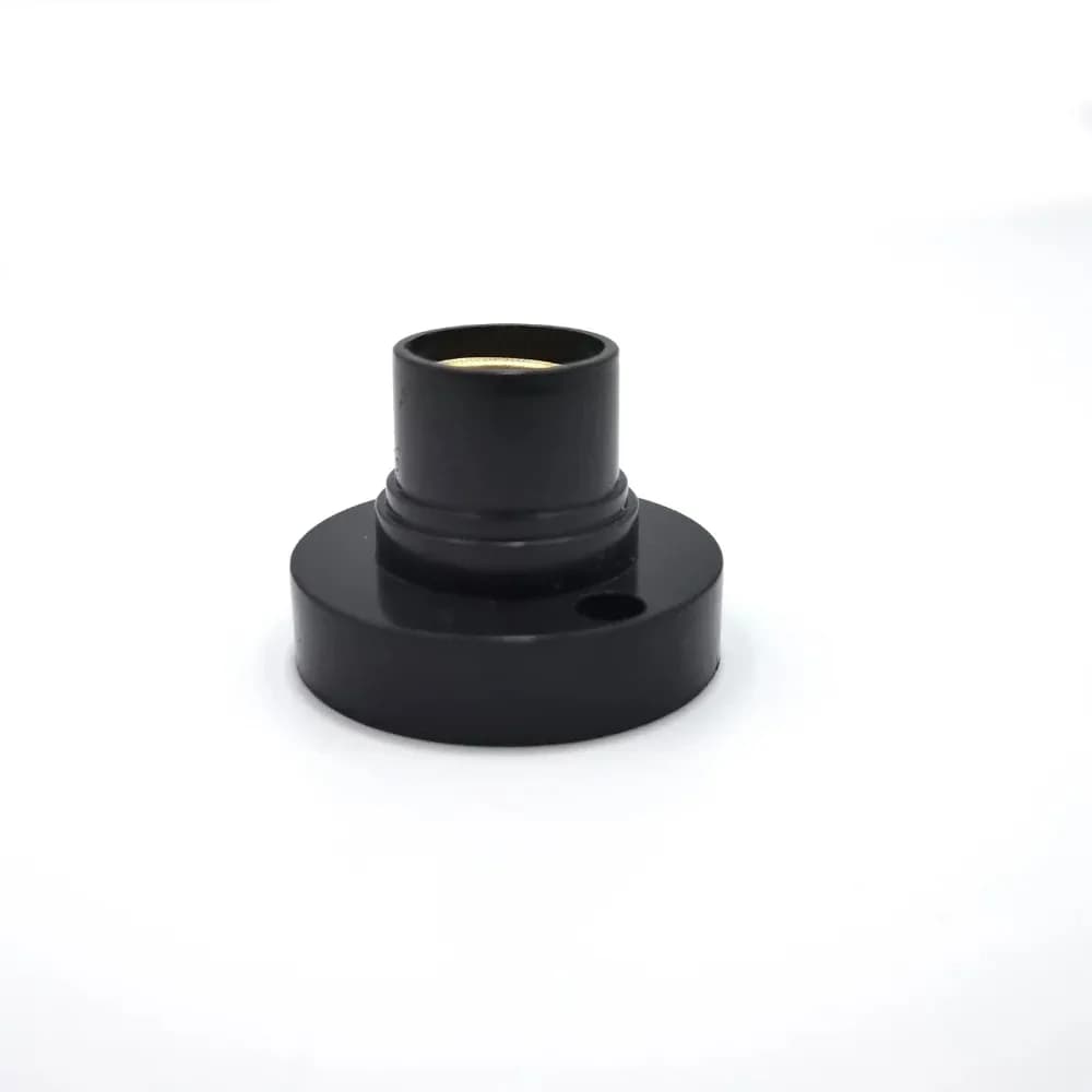 20/40 Pezzi Portalampada LED E14 a vite rotondo con conversione piatta, 6A, per fai da te, base per illuminazione a LED da soffitto, nero/bianco