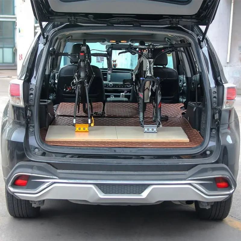 A64T Bicycle Fork Mount, Bike Block Fork Mount Front Wheel Fixing Holder, Cycling Fork Rack Accessories Titanium