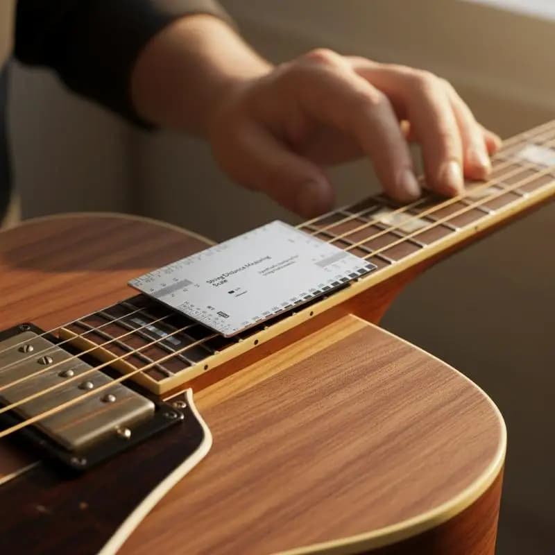 Measuring Tool High Precision String Action Ruler Professional Luthier For Guitar Ukulele Bass Banjo & Mandolin