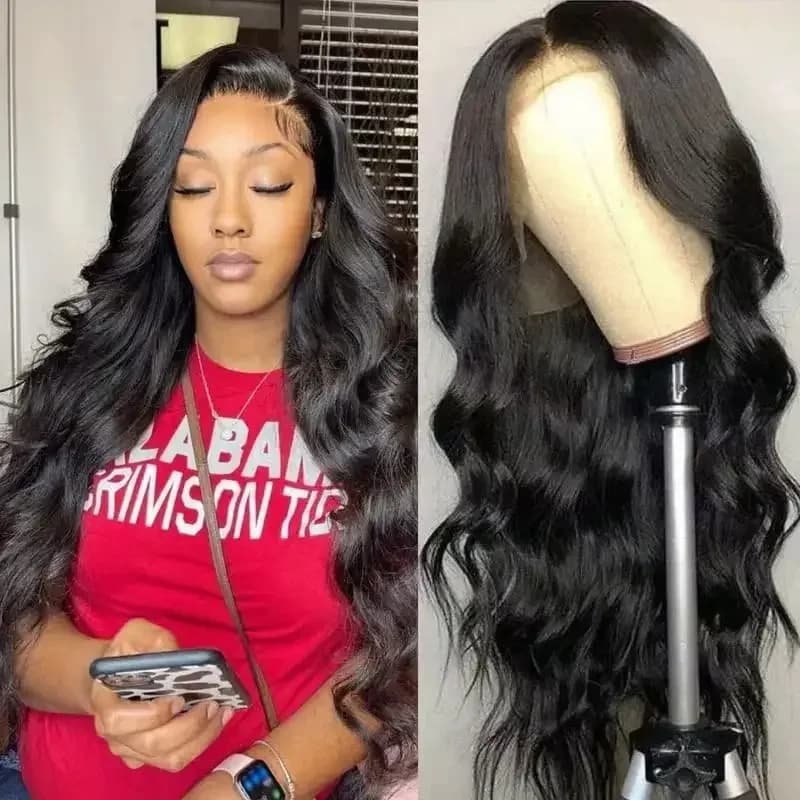 2026 New Highlight human hair wig, piano color, lace front wig, Brazilian wig, women's blonde hair, lace wig, honey body wave