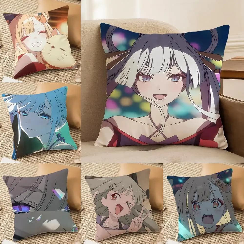 C-Cosmic Princess K-Kaguya! Cushion Cover Plush Fabric Soft Double-Sided Printed Sofa Home Decor Fine Winter Gift Pillow Case