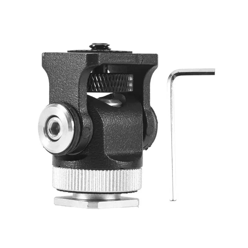 Supporto Mini B27B per Microfono e Flash con Attacco a 1/4 di Pollice per Monitor, Flash e Fotocamera
