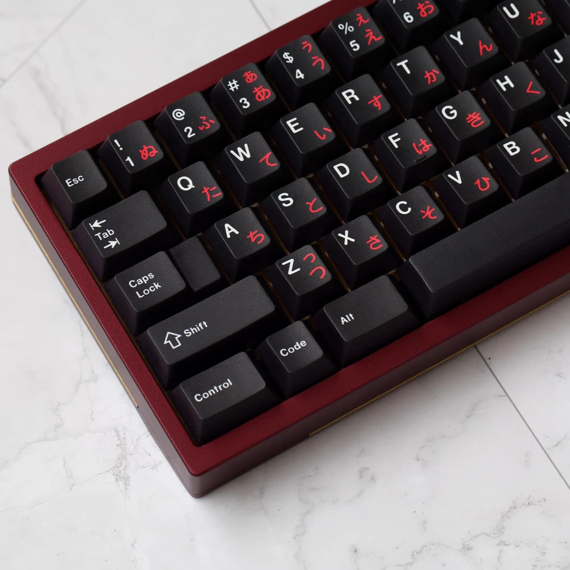 JKDK Studio WOB Cherry profile Dye Sub Keycap Set PBT GMK WOB Red Cyrillic per 61 68 84 87 104 Mx Switch tastiera meccanica