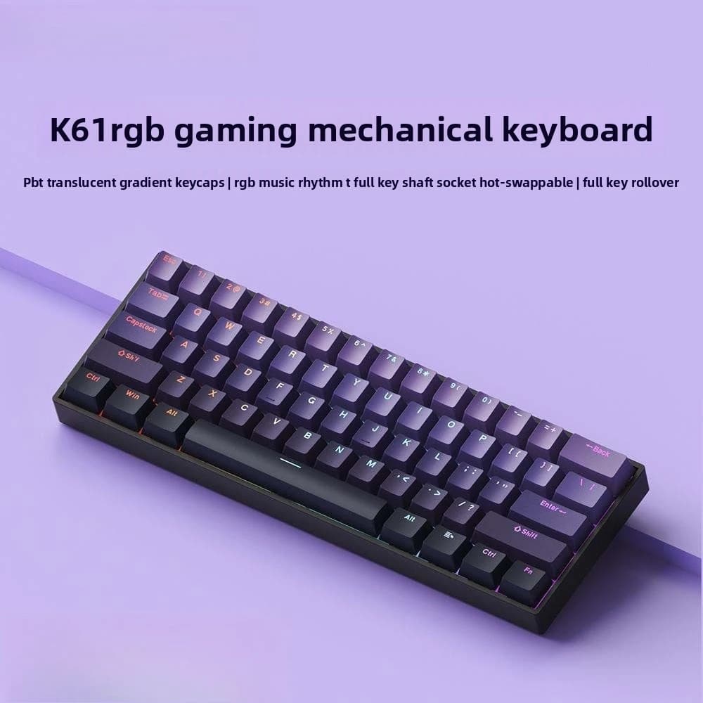 Teclado 60% Wireless Bluetooth 2.4G Mechanical Keyboard RGB Game Wired Computer Mobile Phone Mini Keyboards ipad Teclado Sem Fio