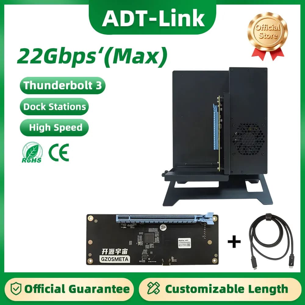 Dock grafico Thunderbolt 3 H4T/H5T/H6T Dock di espansione tipo C 6340 Controllo principale 7440 Controllo principale per grafica Nvida/AMD