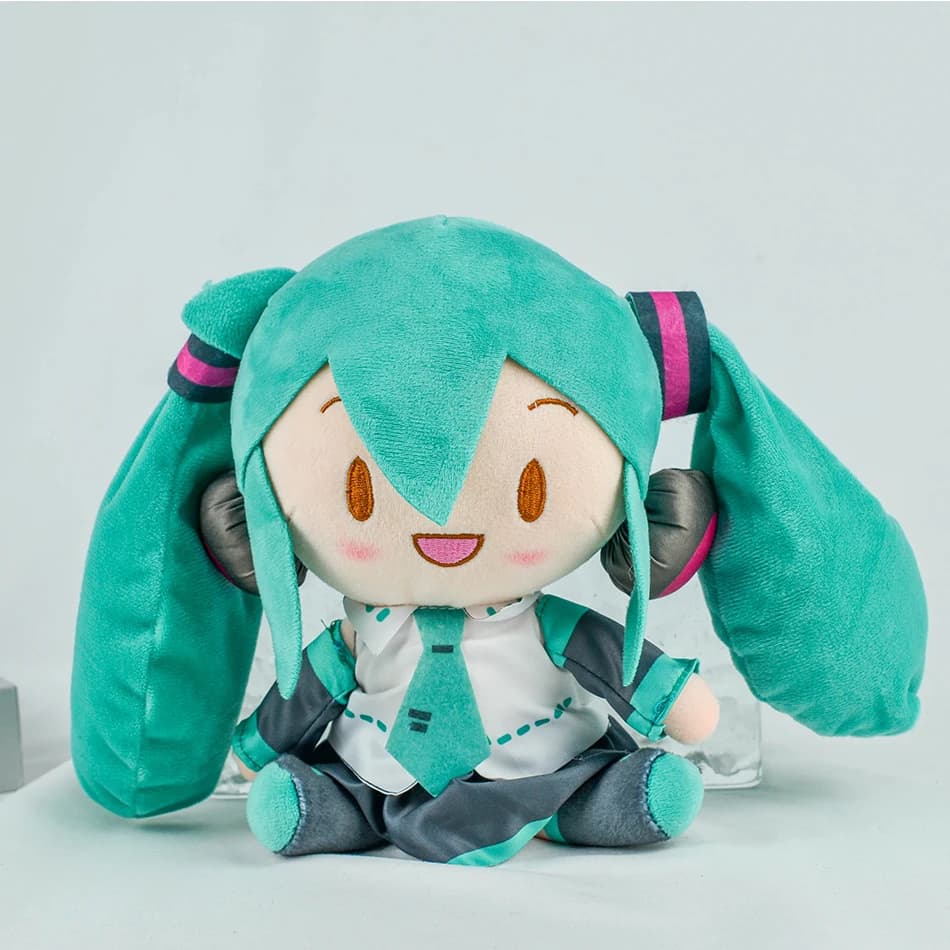 2026! Adorabile Peluche Hatsune Miku, Morbida Bambola Anime Imbottita con Trecce Distintive, Figurina Coccolosa per Collezionisti e Regali