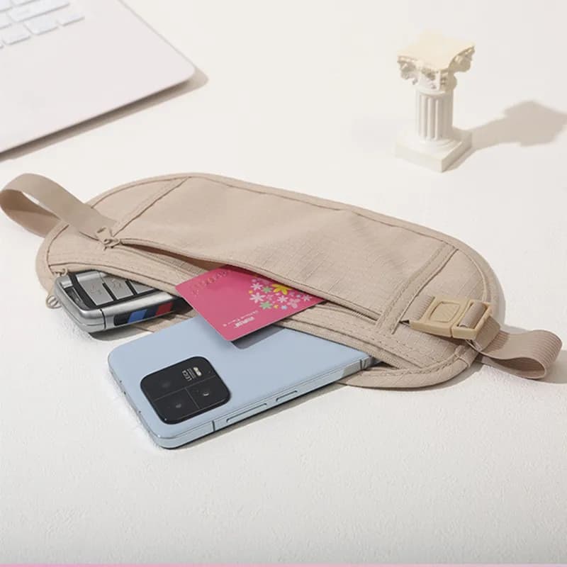 Travel Invisible Waist Packs Pouch for Passport Money Belt Bags Hidden Security Wallet Travel Bag Chest Pack Money Waist Bags