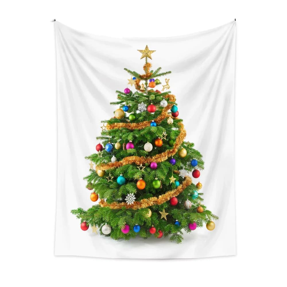 Christmas Tree Tape New Year's Decoration Wall Hanging Tape Carpet Decorations for Christmas Home Yoga Mat Beach Mat Gift