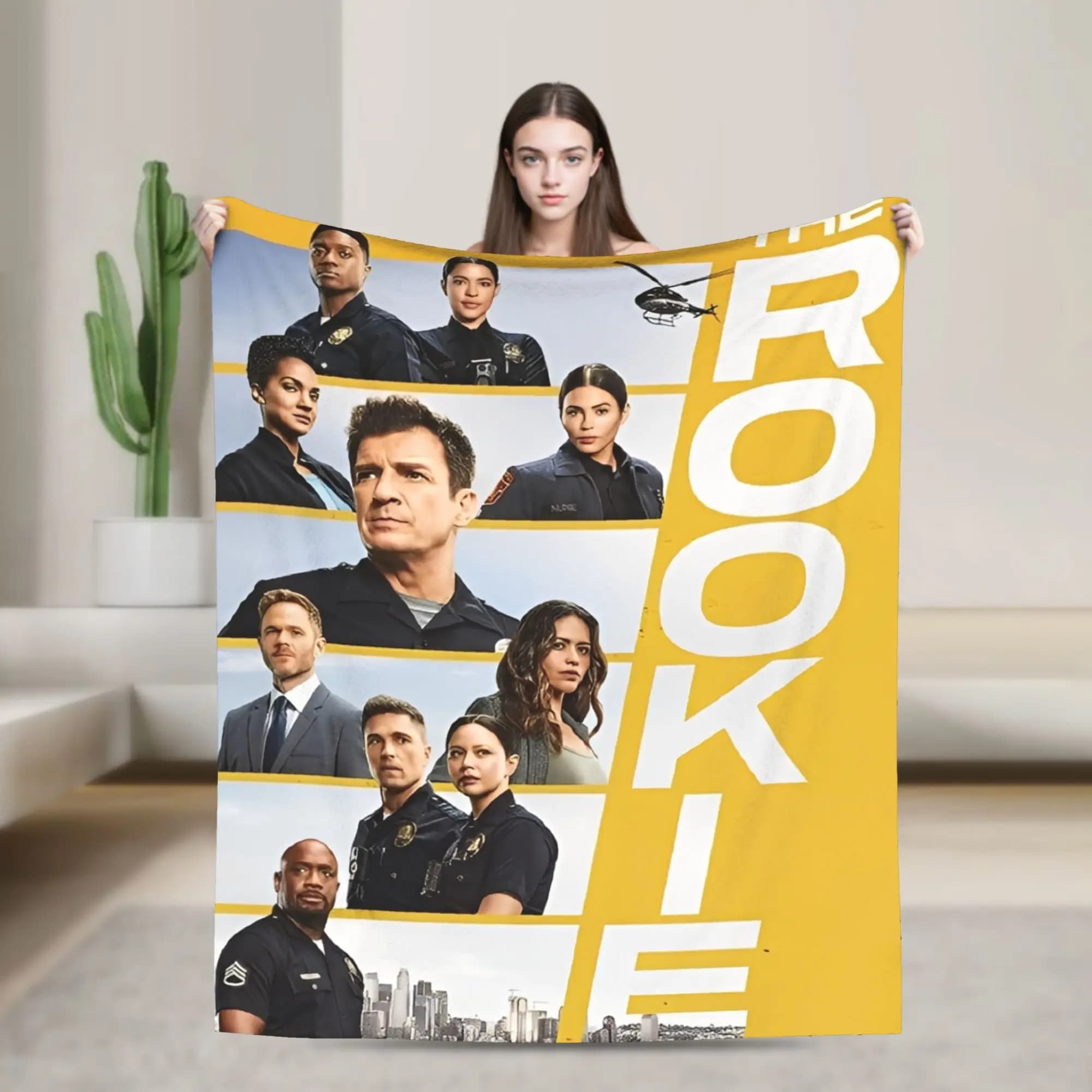 The Rookie TV Show Coperte in flanella Coperta morbida per soggiorno Copriletto grafico per picnic Copridivano per divano letto