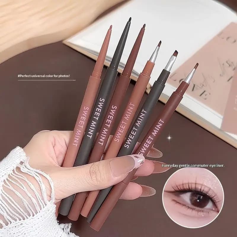 Waterproof Gel Eyeliner Pen Built In Brush Long Lasting Smudge Proof Daily Natural Eye Makeup