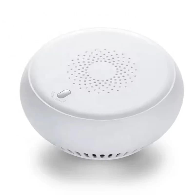 Sensore di fumo Zigbee Tuya Standalone per casa intelligente, alimentato a batteria.