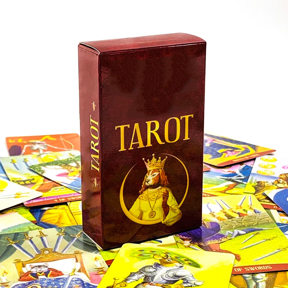 New Tarot Cards A 78pcs Deck Leisure Entertainment Board Game Card Games For Family, Perfect For Divination & Gift Giving