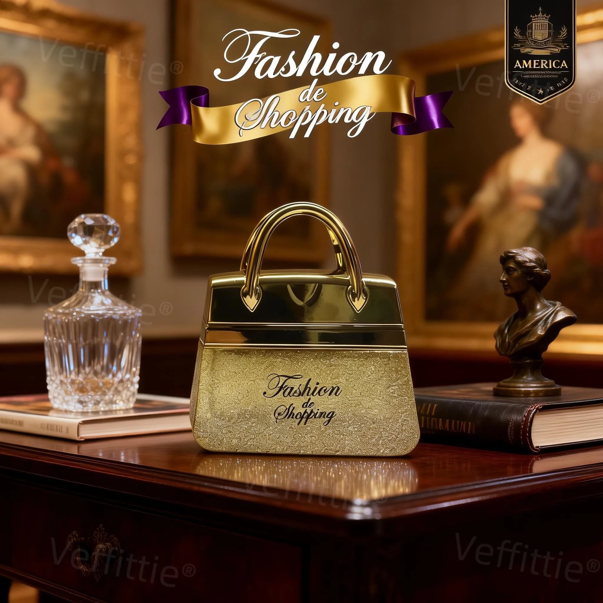 Eau De Parfum Luxury Gala Eleganza Legnosa-Fruttata, 1.7oz Flacone a Forma di Borsetta Verde, per Serate Formali, Essenza Lussuosa di Cedro e Vaniglia