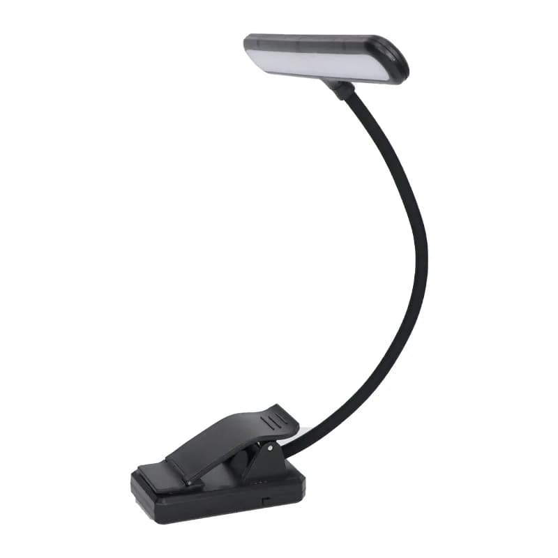 Popolare vendita calda Super Bright LED Piano Light Eye-Caring Clip-On Chitarra Spartito Leggio Tipo di batteria Lampada flessibile piccola