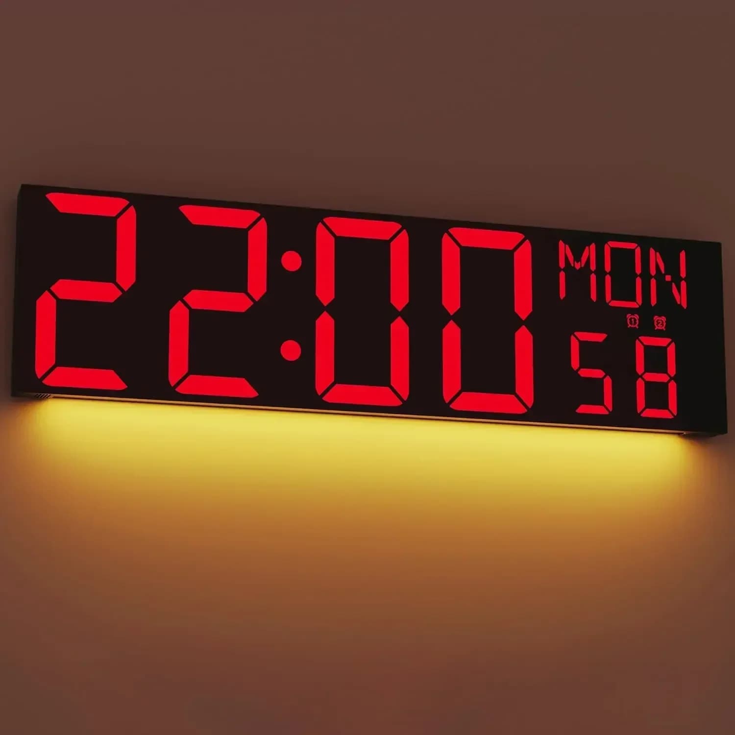 Orologio Digitale da Parete Grande 30 Pollici con Telecomando, Sveglia, LED Grande, Conto alla Rovescia, DST Automatico, Temperatura per Soggiorno e Aula