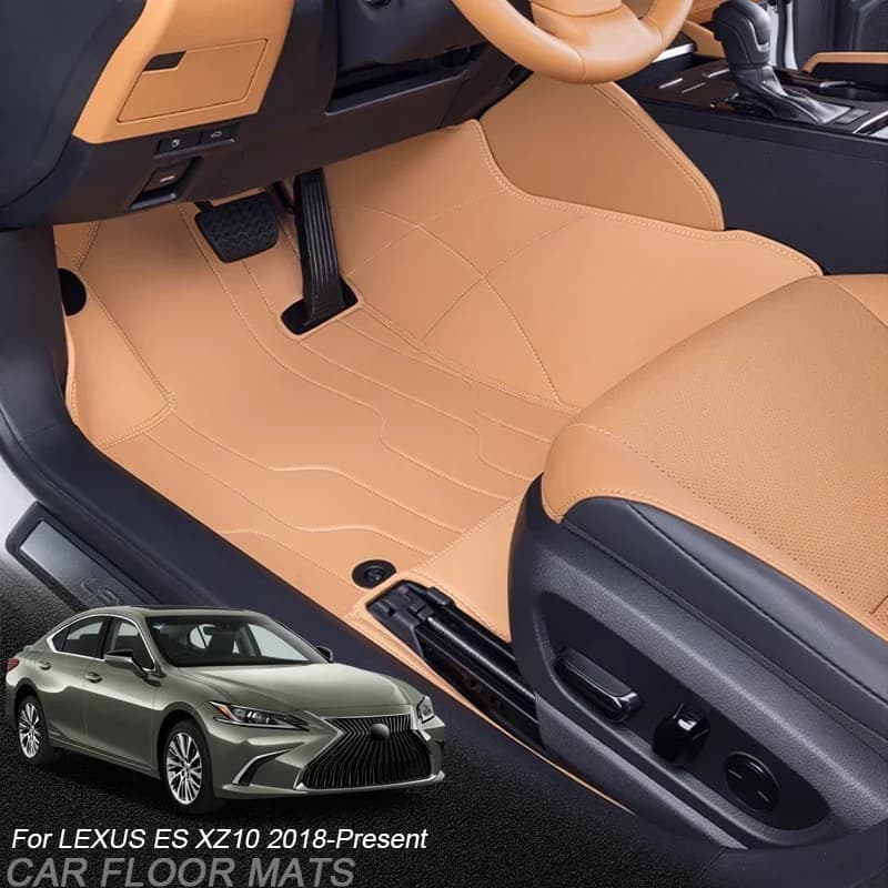 Custom Leather Nappa for LEXUS ES XZ10 2018-Present Auto Foot Protecting Zerbino Auto Anti-Slip Luxury Waterproof Floor Pad Accessory