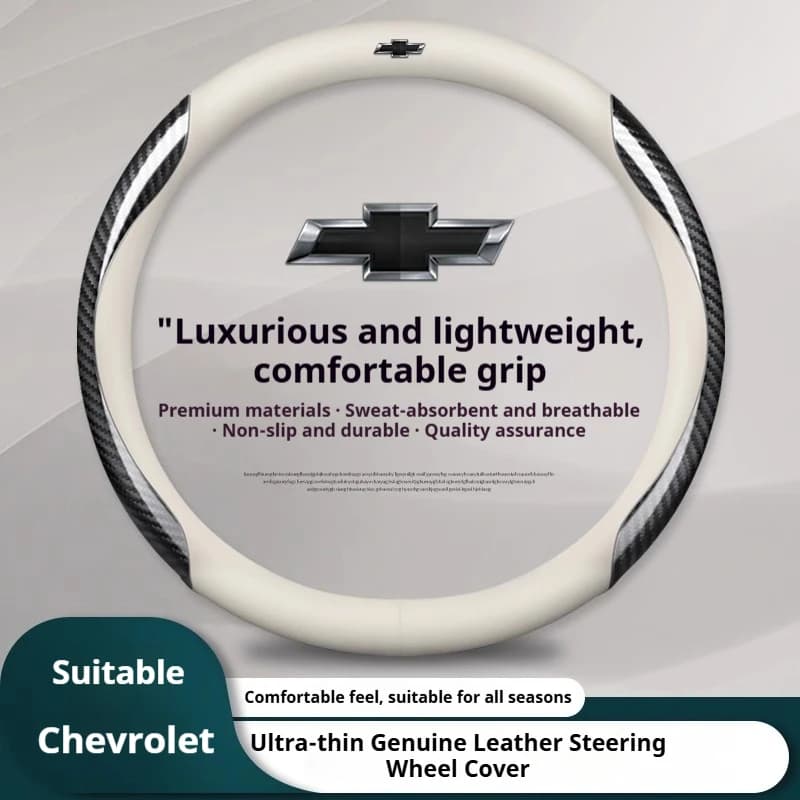 Anti-slip Breathe Leather Car Steering Wheel Cover For Chevrolet Cruze Malibu Colorado Suburban Equinox Blazer Trax Camaro Spark