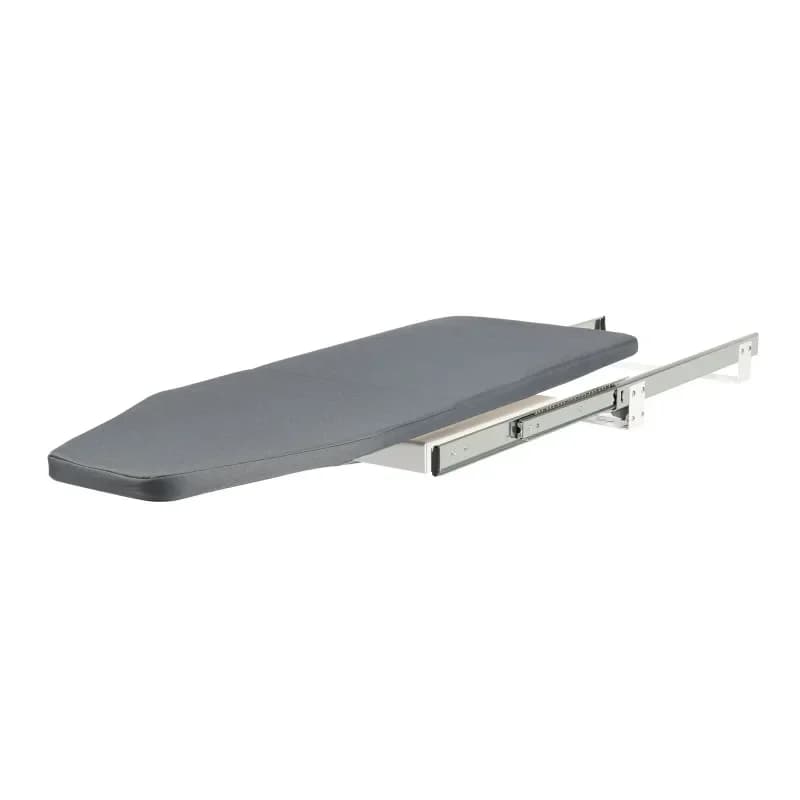 Tavolo da stiro pieghevole Tavolo da stiro retrattile Armadio estraibile per riporre nell'armadio Facile da installare Lunghezza 31,9'' Grigio
