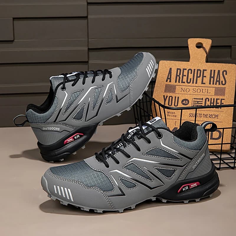 Men's trekking shoes waterproof outdoor sneakers for all anti-slip terrain for hiking camping tactical training outdoor cycling