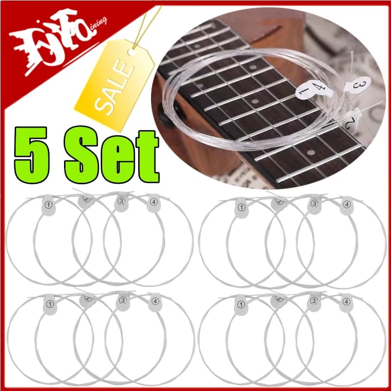 5-1Set Corde per Ukulele Nylon Hawaii Quattro Corde per Chitarra 1a-4a Corde 4 Pz/set Accessori per Strumenti Musicali per Chitarra Classica