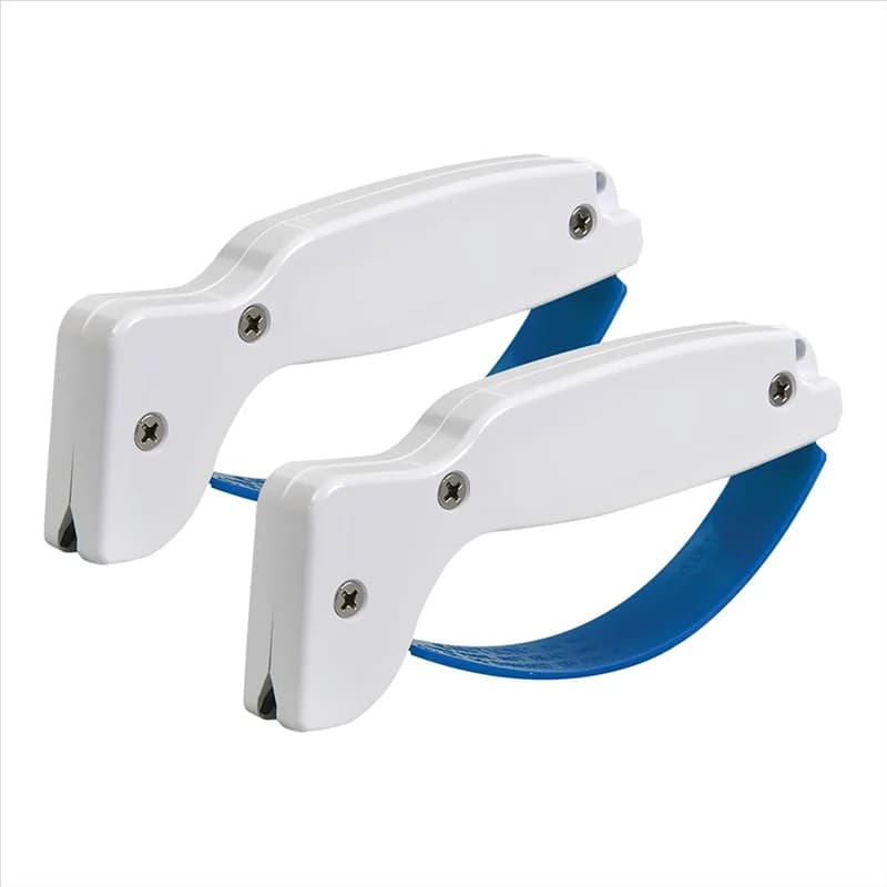 ABKO-2Pack Affilacoltelli da cucina Affilacoltelli portatile con punta in carburo Affila coltelli e forbici