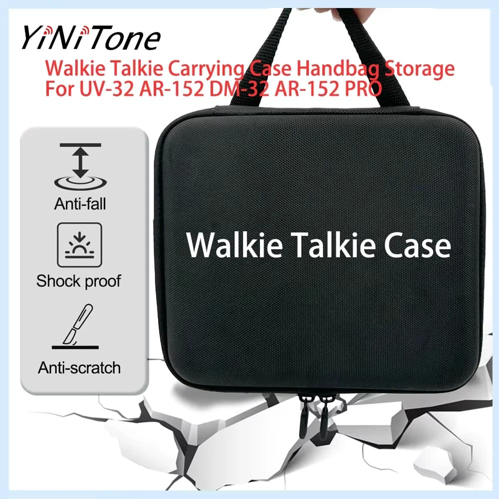 Borsa da trasporto BAOFENG UV-32 per walkie-talkie, custodia per radioamatori UV-32 AR-152 DM-32 AR-152 PRO, borsa da caccia
