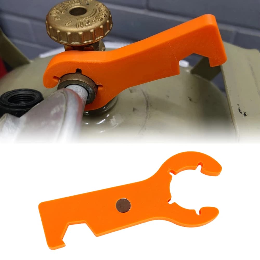1pcs Gas Bottle Wrench 2in1 Magnet Gas Wrench RV Outdoor Camping Grill Accessories For Caravan Motorhome