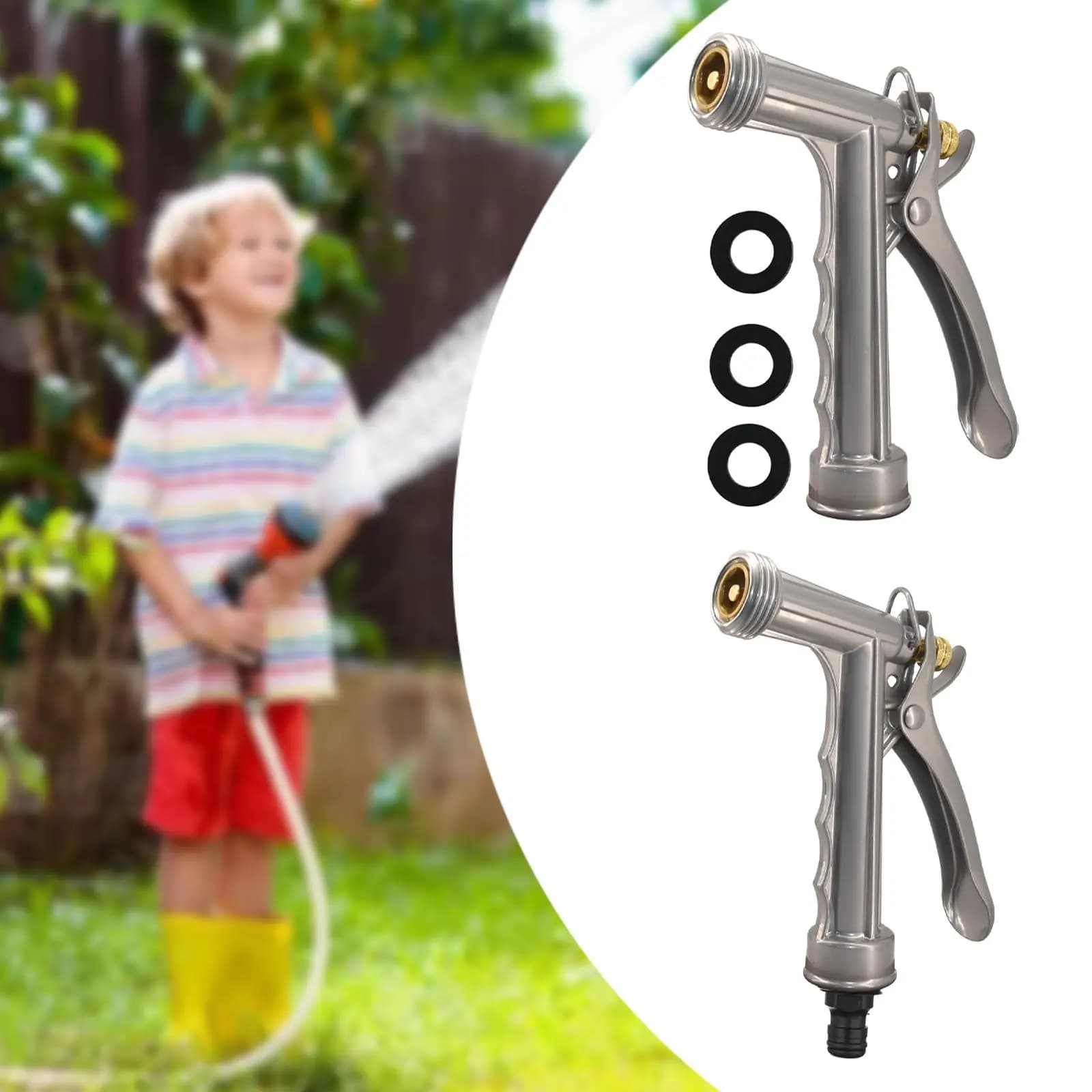 Garden Pipe Sprinkler Zinc Alloy Rear Control Sprayer For Pet Shower